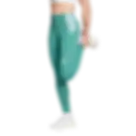 Adidas Women Adizero Full Length Leggings Powder Teal Jv7182 Size Xs