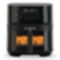 Nutricook Air Fryer 3 Vision With Clear Window And Internal Light By Caliber Brands,  5.7L, Air Fry, Roast, Bake, Dehydrate & Reheat, 6 Presets, Af357V, Black, 1700 Watts