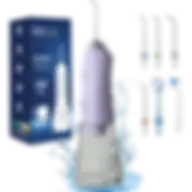 H2ofloss Water Dental Flosser Teeth Pick, Cordless Portable Oral Irrigator 300ml Rechargeable Ipx7 Waterproof Waterflosser For Home Travel Lavender