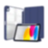 Hyphen Vega Eos Slim Folio Case For Ipad 10.9-inch 10th Gen Blue Hic-ipfxbl6760