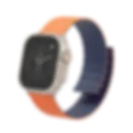 Levelo Vogue Magnetic Silicone Watch Strap Black/orange