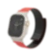 Levelo Vogue Magnetic Silicone Watch Strap Black/red