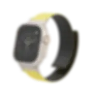 Levelo Vogue Magnetic Silicone Watch Strap Black/yellow