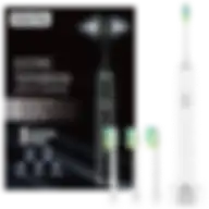 Miklife Sonic Electric Toothbrush 5 Modes Rechargeable Power Smart Toothbrush Cleaner With 3 Brush Heads For Adults White