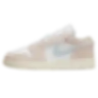 Nike Air Jordan 1 Low White Pink Soft Blue Girls Sneaker Size 36 Eu