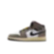 Nike Air Jordan 1 Mid Cave Stone Older Kids' Shoes Hq2014-100 Size 36