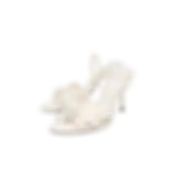 Zara Heeled Sandals With Flower Detail White 2801-710-001 Size 37