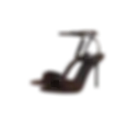 Zara Velvet-effect Heeled Sandals Brown 3336-610-700 Size 38